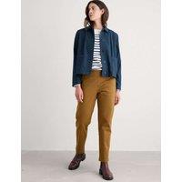 Seasalt Cornwall Cotton Rich Tapered Ankle Grazer Trousers Yellow