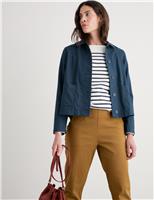 Pure Cotton Checked Utility Jacket