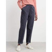 Pure Cotton Drawstring Tapered Ankle Grazer Trousers