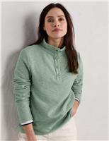 Pure Cotton Collared Sweat-shirt