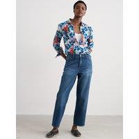 Pure Cotton Floral Crinkle Shirt