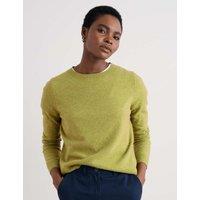 Seasalt Cornwall Merino Wool Rich Crew Neck Jumper Green