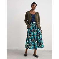 Seasalt Cornwall Merino Wool Rich V-Neck Relaxed Cardigan Green
