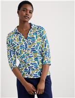 Pure Cotton Printed Collared Relaxed Shirt