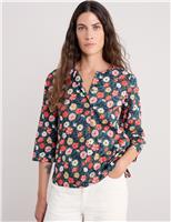 Seasalt Cornwall Pure Cotton Floral Top Multi