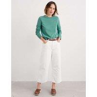 Seasalt Cornwall Merino Wool Rich Crew Neck Jumper Sage