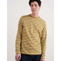 Seasalt Cornwall Pure Cotton Striped Long Sleeve Top Yellow Mix