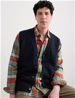 Lambswool Rich V-Neck Knitted Vest