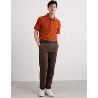 Seasalt Cornwall Pure Cotton Polo Shirt Orange