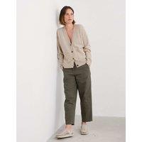 Seasalt Cornwall Merino Wool Rich V-Neck Relaxed Cardigan Natural