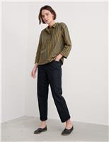 Pure Cotton Striped Collared Shirt