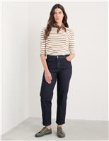 Mid Rise Straight Leg Ankle Grazer Jeans