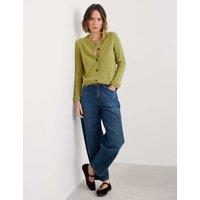 Seasalt Cornwall Merino Wool Rich Crew Neck Cardigan Green