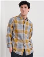 Relaxed Fit Pure Cotton Checked Shirt