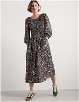 Floral Midaxi Waisted Dress