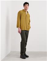 Relaxed Fit Pure Cotton Jacquard Overshirt
