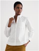 Pure Cotton Collared Shirt