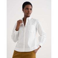 Seasalt Cornwall Pure Cotton Collared Shirt White