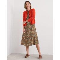 Seasalt Cornwall Merino Wool Rich Crew Neck Cardigan Orange