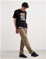 Pure Cotton Graphic Crew Neck T-Shirt