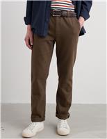 Slim Fit Linen Rich Herringbone Trousers