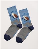 Owl Ankle High Socks