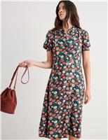 Floral Midi Shirt Dress