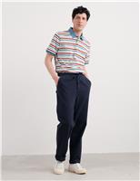 Seasalt Cornwall Pure Cotton Striped Polo Shirt Multi