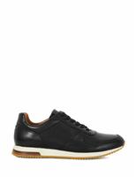 Wide Fit Leather Lace Up Trainers