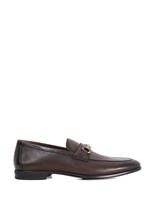 Dune London Leather Slip On Loafers Black