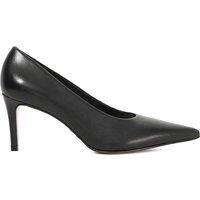 Dune London Leather Stiletto Heel Pointed Court Shoes Black