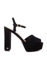 Leather Ankle Strap Platform Sandals