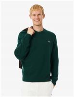 Lacoste Pure Wool Crew Neck Jumper Tan