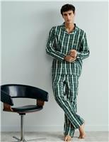 Pure Cotton Checked Pyjama Set