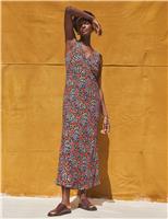 Ditsy Floral V-Neck Slip Midi