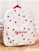 Personalised Heart Medium Backpack