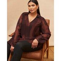 Geometric V-Neck Tunic
