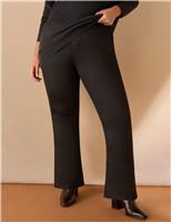Coated Bootcut Leggings