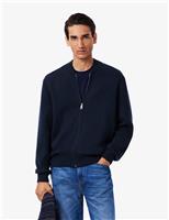 Pure Wool Zip Through Cardigan