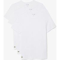 Lacoste 3 Pack Pure Cotton T-Shirts White