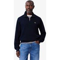 Lacoste Pure Cotton Half Zip Sweatshirt Navy