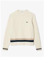 Wool Rich Cable Crew Neck Jumper