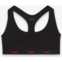 Hugo Cotton Rich Non Wired Bralette Black