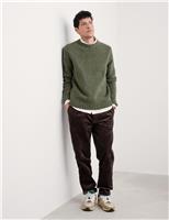 Lambswool Rich Striped Crew Neck Jumper