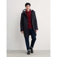 Seasalt Cornwall Pure Cotton Waterproof Coat Black