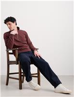 Pure Cotton Half Zip Long Sleeve Sweatshirt