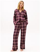 Essential Cotton Rich Checked Christmas Pyjama Set