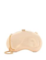 Curved Hard Case Clutch Bag
