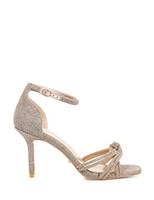 Metallic Stiletto Heel Sandals