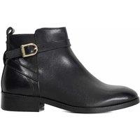 Dune London Leather Ankle Boots Black